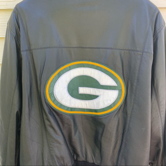 Greenbay Packers Men’s Leather Jacket - Picture 7 of 10